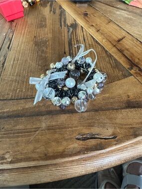 Crystal & Pearl Cluster Bracelet